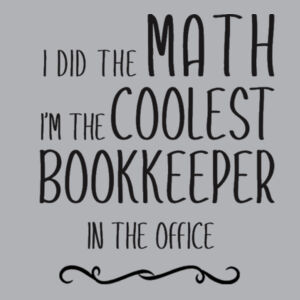 Coolest bookkeeper - Mens Block T shirt Design