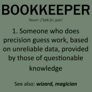 Bookkeeper definition - Womens Premium Hood Design