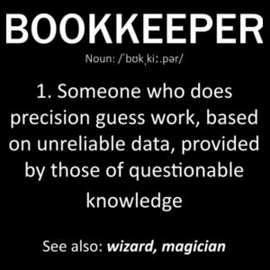 Bookkeeper Definition - Womens Premium Crew Design