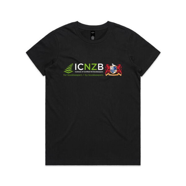 Womens Maple Tee (green/white logo) Thumbnail