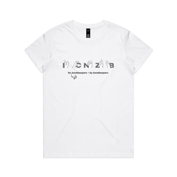 US Sign language - Womens Maple Tee Thumbnail