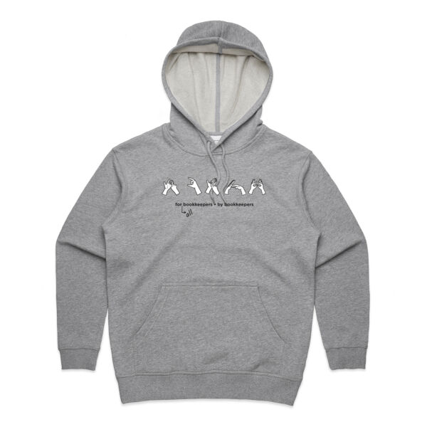 NZ Sign language - Womens Premium Hood Thumbnail